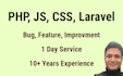 do small changes in your site PHP, javascript, CSS, laravel