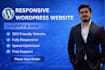 develop responsive wordpress website design, blog or website development