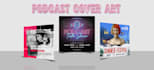 design creative podcast cover art