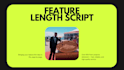 write an iconic and memorable screenplay
