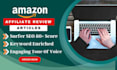 do quality amazon affiliate articles and SEO blog posts