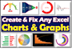 create and fix any excel charts, graphs and templates