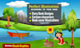 design children story book illustration and children story book illustration
