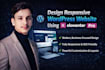 create a high end responsive wordpress website with premium UI UX