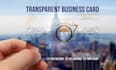 design  professional transparent business card
