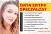 carry out flawless data entry work and web research swiftly