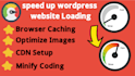 speed up wordpress website loading speed in 24 hours