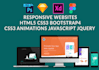 convert PSD to resposive HTML page using HTML,CSS,javascript