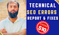 do indepth screaming frog technical SEO audit report with complete action plan