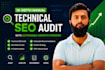 do an indepth manual technical SEO audit with an actionable growth strategy