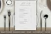 create a professional and unique high quality restaurant menu ready to print