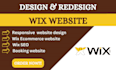 develop wix website design, do wix redesign and wix website design create wix