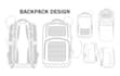 create backpack, duffle bag, handbag fashion design