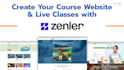 design your course website and live classes in new zenler