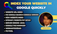 index your website in google quickly