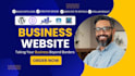 do wordpress website design, development for company or small business webpage
