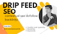 create drip feed contextual seo dofollow backlinks