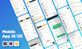 design modern mobile app UI UX for ios and android