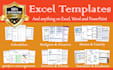 make google spreadsheet or ms excel template for you