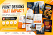 design modern business flyer, brochure, and postcard