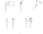 draw a high quality and unique stickman stick figure clipart