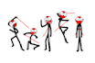 draw stick man illustration in any poses