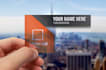 design transparent plastic business card