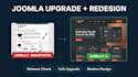 upgrade joomla 3 or 4 to joomla 5 or 6 and redesign your outdated website