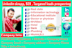 do linkedin scrap, b2b, lead generation prospecting