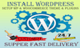 create and customize wordpress and woocommerce website