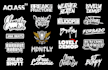 do dj logo creation rap , rock band or typography  music