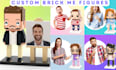 custom brick figures small particle block toy figures gift for her