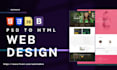 expertly design responsive HTML web pages,  PSD to HTML  bootstrap development