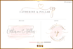create elegant signature logo with complete branding