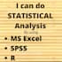 do statistical analysis by using spss, r, ms excel