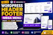 fix, design, revamp elementor header, footer and mega menu