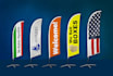 design teardrop flag, feather flag, flutter flag, garden flag