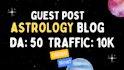 do a guest post on astrology website