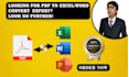 convert pdf to excel and ms office file to pdf