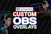 custom obs or streamlabs obs overlays for live streaming