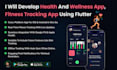 develop health and fitness app, wellness app using flutter