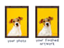a paint by number illustration from your photo