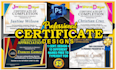 create professional certificates designs