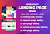 design modern html landing page