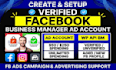 create fresh facebook business manager and fb ads account