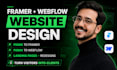do framer website design, webflow website, figma to webflow, framer developer