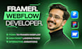design or develop framer or webflow website and figma to webflow expert