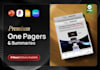 design one pager, executive summary or report