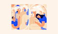 draw vector illustrations in a flat, modern style