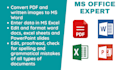 do any ms office related task